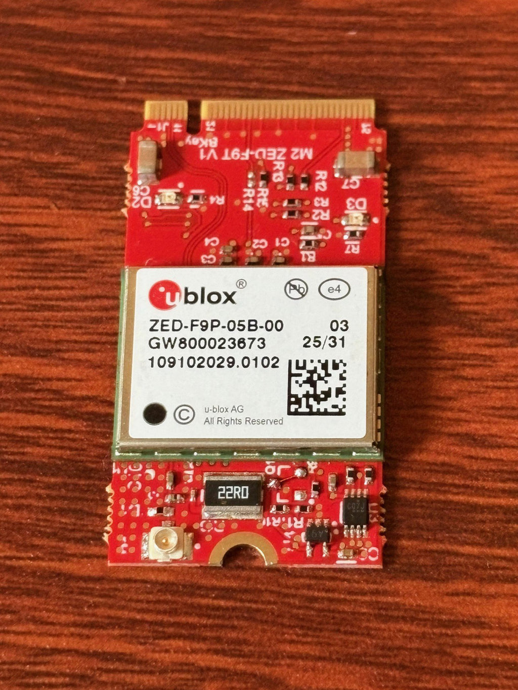 OCP M.2 ZED-F9P GNSS