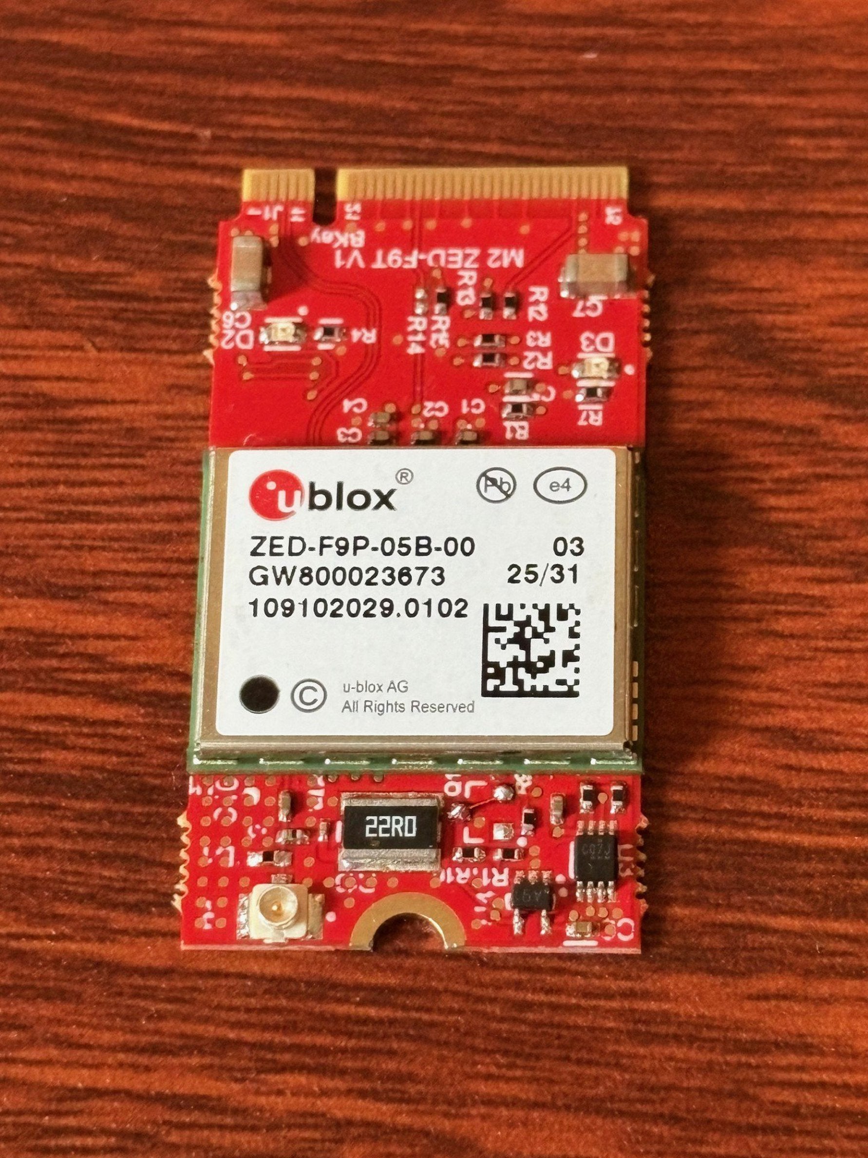 OCP M.2 ZED-F9P GNSS