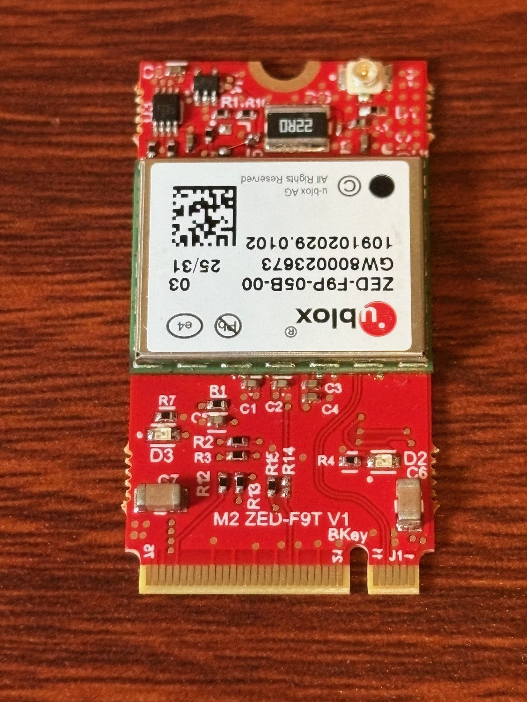 OCP M.2 ZED-F9P GNSS
